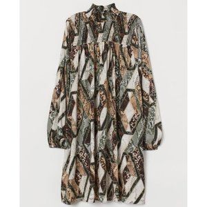 Airey H&M Snakeskin "Patch-like" Pattern Dress